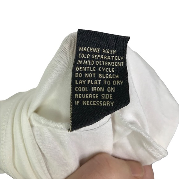 DG2 By Diane Gilman Women's Draped Top Sleeveless White Stretch Pullover Sz M - Picture 9 of 9